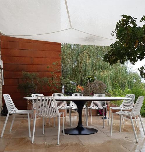 Outdoor Saarinen Tulip tafel in verschillende afmetingen, Tuin en Terras, Tuintafels, Nieuw, Overige materialen, Ovaal, Ophalen of Verzenden