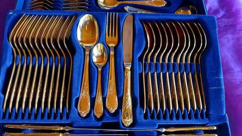 Goldbesteck- Neu- Edles vergoldetes Luxusbesteck Model, Antiek en Kunst, Antiek | Meubels | Tafels