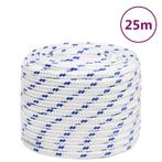 vidaXL Boot touw 18 mm 25 m polypropyleen wit, Verzenden, Nieuw