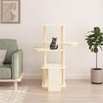 vidaXL Kattenmeubel met sisal krabpalen 133 cm crèmekleurig, Verzenden, Nieuw