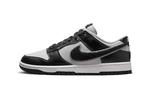 Nike Dunk Low Chenille Swoosh Grey Black - maat 42, Verzenden, Nieuw, ["Nike","Nike Dunk"], Sneakers of Gympen