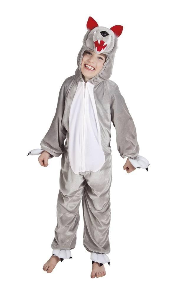 Wolf Kinderkostuum Pluche (140cm), Kleding | Dames, Carnavalskleding en Feestkleding, Nieuw, Ophalen of Verzenden