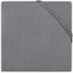 Jollein Hoeslaken Ledikant Badstof 60x120cm - Dark Grey, Verzenden, Nieuw