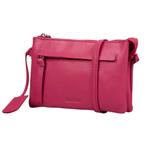Salted Dames Crossover Schoudertas Glad Leer - Fuchsia Roze, Overige merken, Verzenden, Nieuw, Roze