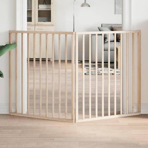 vidaXL Hondenhek inklapbaar 2 panelen 160 cm populierenhout, Dieren en Toebehoren, Honden-accessoires, Nieuw, Verzenden