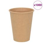 vidaXL Papieren koffiekopjes 1000 st 12oz 300 ml bruin, Verzenden, Nieuw