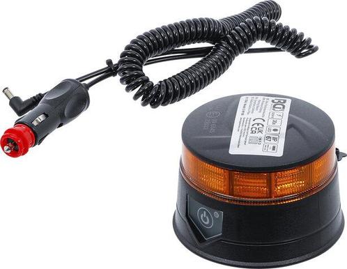 Accu-zwaailicht geel met magneet 12 V / 24 V diameter 130 mm, Auto diversen, Autogereedschap, Verzenden