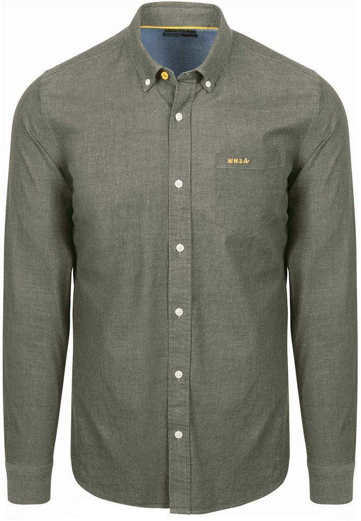 NZA Shirt James Twill Melange Olijfgroen maat XXL Heren, Kleding | Heren, Overhemden, Nieuw, Verzenden