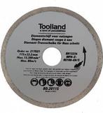 Toolland Diamantschijf, 180 mm, nat snijden, 8600 tpm, 80, Doe-het-zelf en Verbouw, Verzenden, Nieuw