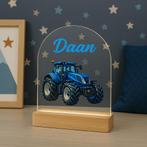 Tractor | Blauw | Nachtlampje met eigen Naam | Gepersona..., Nieuw