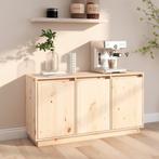 vidaXL Dressoir 111x34x60 cm massief grenenhout, Huis en Inrichting, Kasten | Dressoirs, 100 tot 150 cm, Verzenden, Nieuw, Grenenhout