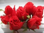Zijden Roosjes Rood 5-6 cm 10 stuks, Huis en Inrichting, Woonaccessoires | Kunstplanten en Kunstbloemen, Ophalen of Verzenden