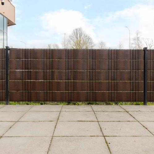 vidaXL Balkonschermen 5 st 255x19 cm poly rattan bruin en, Tuin en Terras, Schuttingen, Nieuw, Kunststof, Minder dan 1 meter, Verzenden