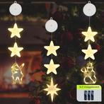 Kerstverlichting Raam Kerstman, Noorderster, Sneeuwpop -, Verzenden, Nieuw