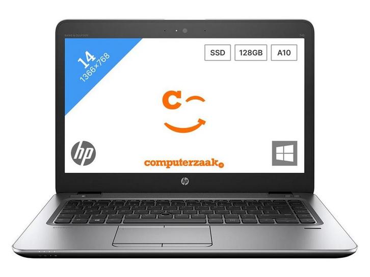 HP EliteBook 745 G4 - Laptop - AMD A10 8730B 2.40GHz 8GB RAM, Computers en Software, Windows Laptops, Zo goed als nieuw, Verzenden