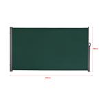 Windscherm uittrekbaar zijluifel 300x180 cm donkergroen, Caravans en Kamperen, Verzenden, Nieuw