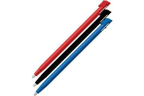 3x Stylus pen voor Nintendo 2DS - Zwart - Rood - Blauw, Spelcomputers en Games, Spelcomputers | Nintendo Portables | Accessoires