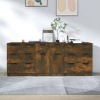 vidaXL 3-delige Dressoirs bewerkt hout gerookt eiken, Verzenden, Nieuw, 50 tot 100 cm, 25 tot 50 cm