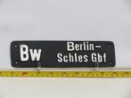 Lokschild Bw Berlin-Schles Gbf (Spoorwegen 1:1), Ophalen of Verzenden, Gebruikt, Overige typen