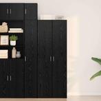 vidaXL Highboard Zwart eiken 70 x 42,5 x 185 cm Bewerkt hout, Huis en Inrichting, Kasten | Buffetkasten, Minder dan 50 cm, Verzenden