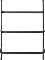 WENKO Handdoekhouder Irpinia 78x55cm Staal Zwart -, Huis en Inrichting, Badkamer | Badtextiel en Accessoires, Ophalen of Verzenden