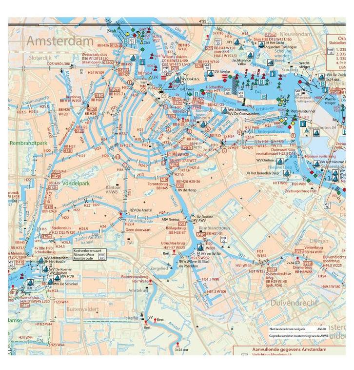 Kaartkussen Amsterdam, Watersport en Boten, Accessoires en Onderhoud, Nieuw, Ophalen of Verzenden