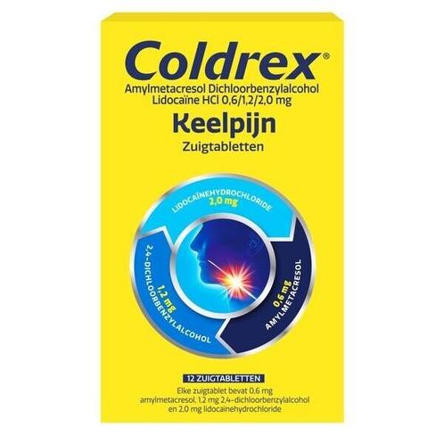 Coldrex Keeltablet zuigtablet - zuigtabletten met lidocaïne, Diversen, Verpleegmiddelen, Nieuw, Verzenden