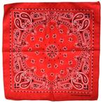 Fako Fashion® - Boerenzakdoek Rood - Bandana Rood - Zakdoek, Verzenden, Nieuw