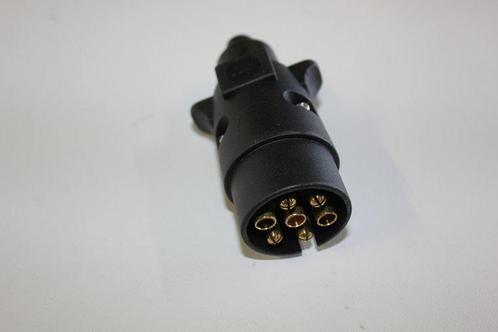 7 POLIGE STEKKER 7P-12V NIKKEL CONTACT, Auto-onderdelen, Elektronica en Kabels, Verzenden