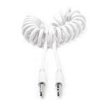 3.5 mm jack kabel | Nedis | 1 meter (Stereo, Spiraal, Wit), Audio, Tv en Foto, Audiokabels en Televisiekabels, Verzenden, Nieuw