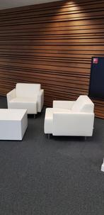 Set wit lederen Gelderland fauteuils + tafel, Zakelijke goederen, Kantoor en Winkelinrichting | Kantoormeubilair en Inrichting