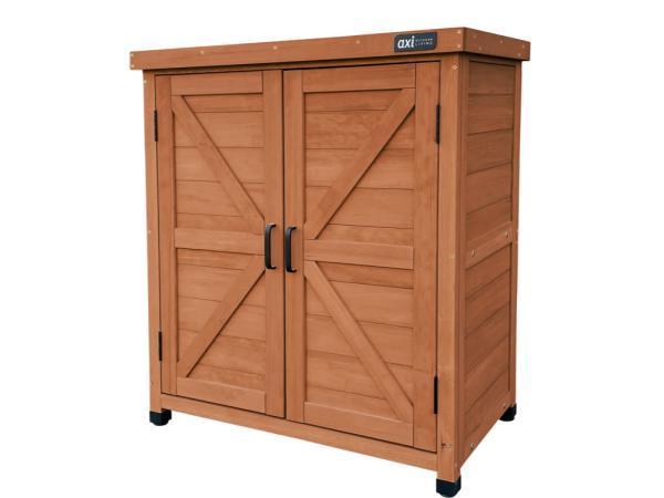 Veiling - AXI Felix houten opbergkast Coffee, Tuin en Terras, Bergingen en Tuinkasten