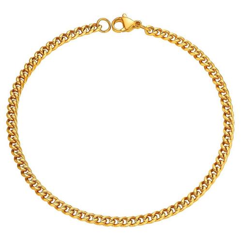 Fako Bijoux® - Schakelarmband Gourmet - Cuban Link - Staal -, Sieraden, Tassen en Uiterlijk, Armbanden, Verzenden