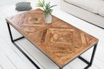 Massieve salontafel INFINITY HOME 100cm mangohout, Huis en Inrichting, Tafels | Salontafels, Ophalen of Verzenden, Nieuw