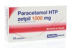 Paracetamol 1000 mg Healthypharm - 10 zetpillen, Verzenden, Nieuw