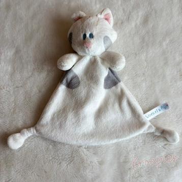 BON TON TOYS knuffeldoekje buurpoes wit beschikbaar voor biedingen