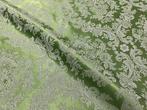 Damastgroen Bekledingstof met Barokpatroon - Meubelstof - 3, Antiek en Kunst