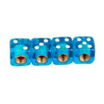 TT-products ventieldoppen Dice Clear Blue dobbelstenen 4, Auto diversen, Ophalen of Verzenden, Nieuw