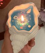 Schelpenkaars in oceaanstijl, gelkaars, versierd met, Huis en Inrichting, Woonaccessoires | Kandelaars en Kaarsen, Verzenden, Nieuw