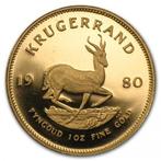 Gouden Krugerrand 1 oz 1980 (2.5% boven spot), Verzenden, Zuid-Afrika, Losse munt, Goud