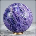 Zeer zeldzame natuurlijke Charoïtesfeer Bol- 681.71 g, Verzamelen, Mineralen en Fossielen