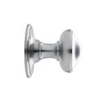 Vaste ronde deurknop 80mm in mat nikkel - voor binnen en..., Ophalen of Verzenden, Nieuw, Koper of Messing, Overige typen