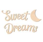 Houten wand tekst decoratie Sweet Dreams, Kinderen en Baby's, Kraamcadeaus en Geboorteborden, Verzenden, Nieuw, Kraamcadeau