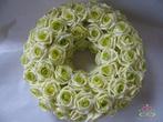 Krans foamrozen Elegant Cremegroen 30cm, Huis en Inrichting, Ophalen of Verzenden, Nieuw
