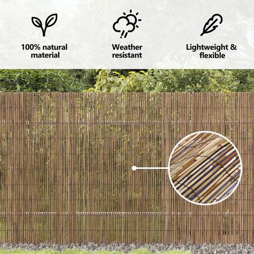 vidaXL Tuinrieten Schutting 400x160 cm, Tuin en Terras, Schuttingen, Nieuw, Verzenden