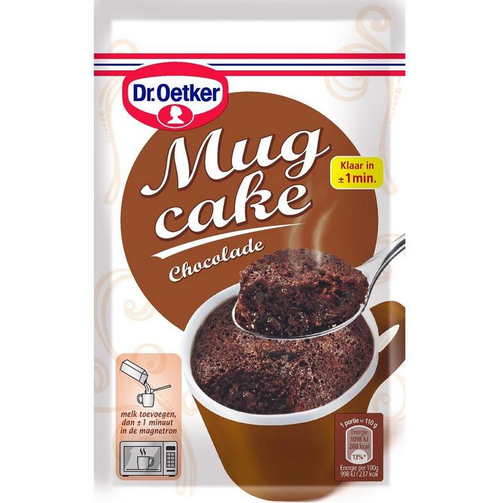 Dr. Oetker Mug Cake Pure Chocolade 60g, Hobby en Vrije tijd, Taarten en Cupcakes maken, Nieuw, Verzenden
