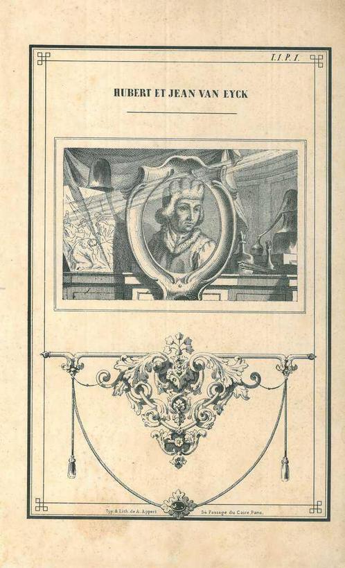 Portrait of Hubert van Eyck, Antiek en Kunst, Kunst | Etsen en Gravures