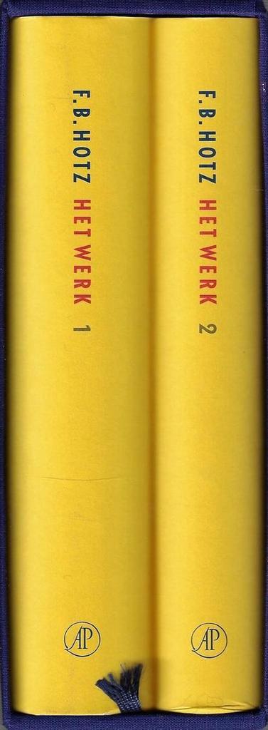 HOTZ HET WERK 1-2 (GEB) 9789029520874 F.B. Hotz, Boeken, Romans, Gelezen, Verzenden