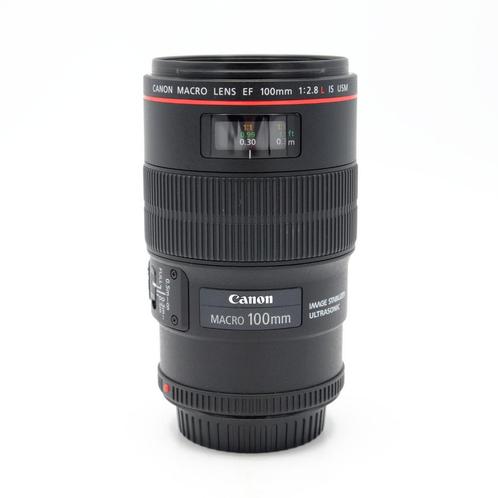 Canon 100mm F2.8L Macro IS USM EF-Mount Objectief (Occasion), Audio, Tv en Foto, Fotografie | Lenzen en Objectieven, Macrolens
