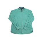 Vintage Tommy Hilfiger Groen Striped overhemd maat L, Kleding | Heren, Overhemden, Ophalen of Verzenden, Zo goed als nieuw, Groen